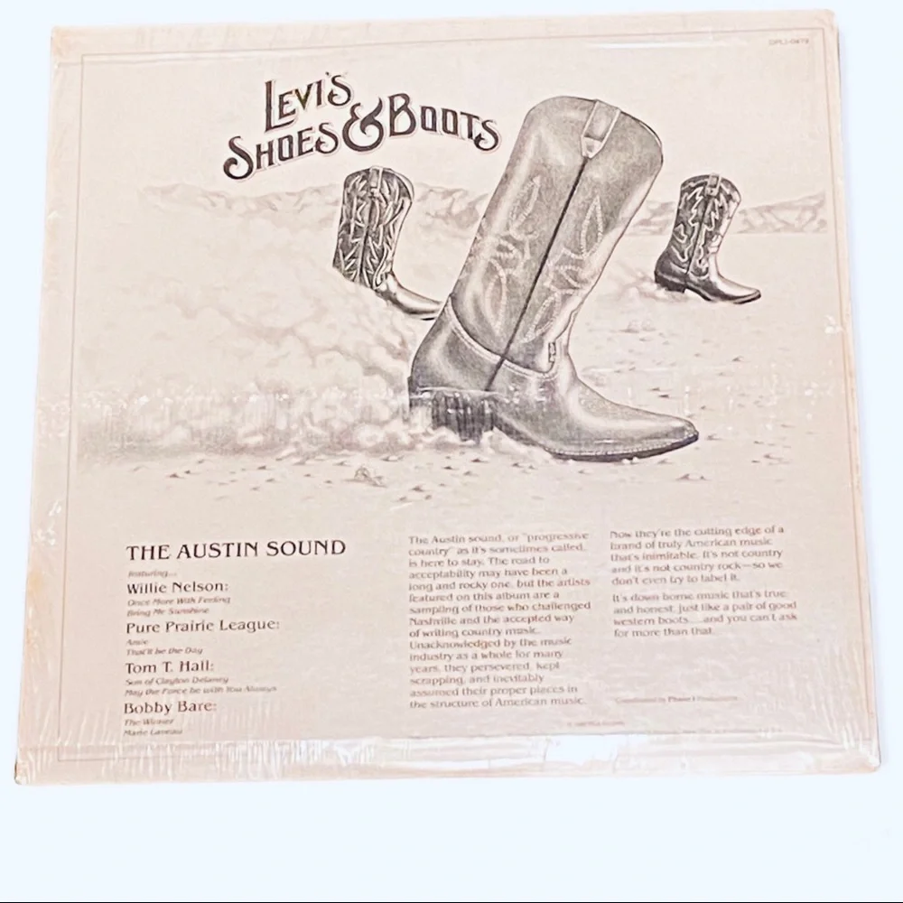Sealed LP Willie Nelson Bobby Bare Levi’s Promo Record 1980 Country Music - Picture 3 of 13